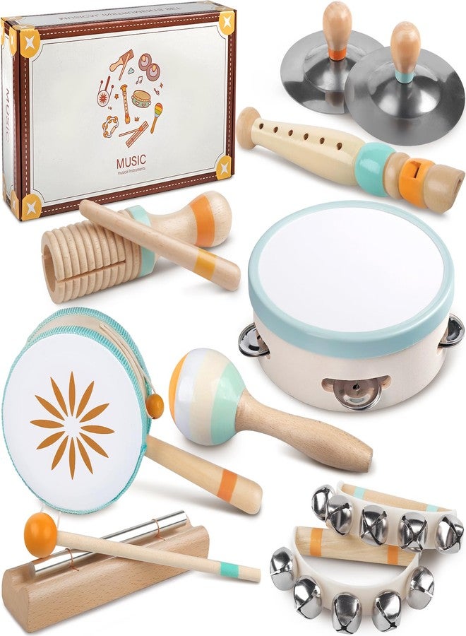 Rmischolar Baby Musical Instruments - Montessori Musical Toys for Toddlers 1-3, Wooden Percussion Instruments Set, Kids Preschool Educational Music Learning Toys, Birthday Gifts for Boys Girls (Neutral) - Image 1